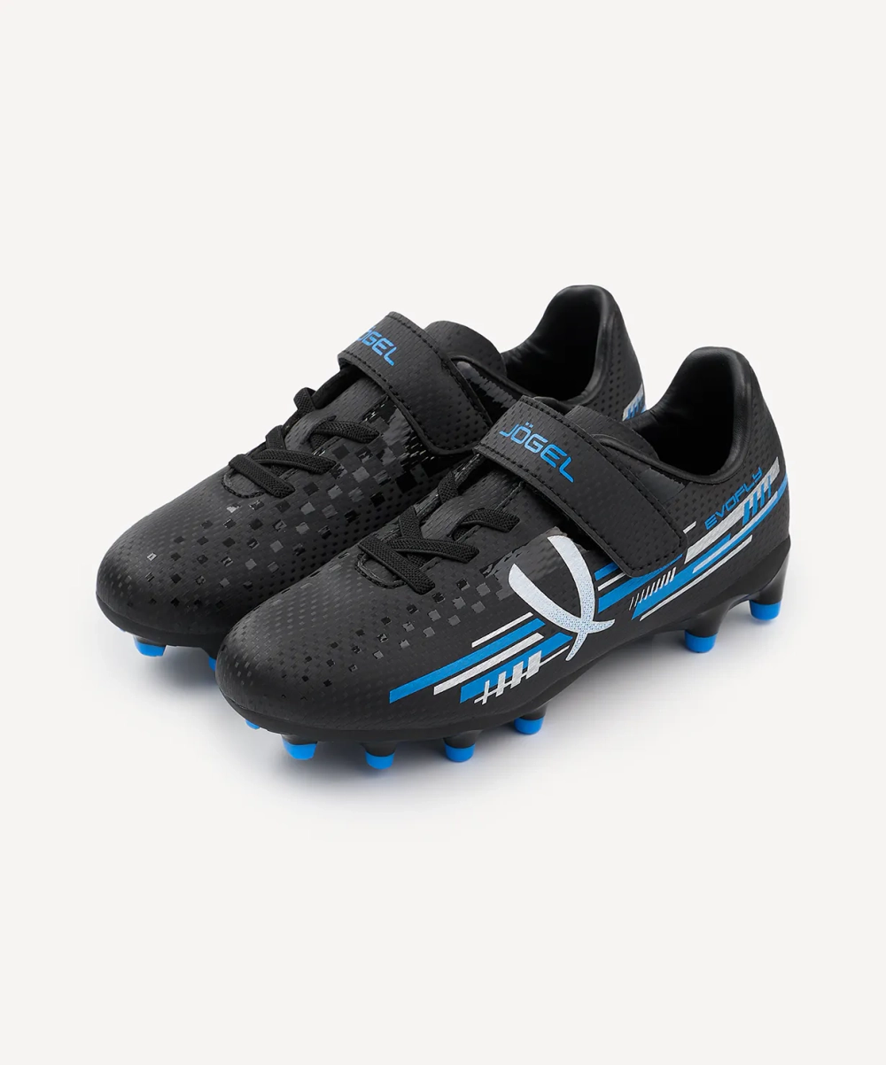Бутсы футбольные Evofly FG Talant Black/blue, детский
