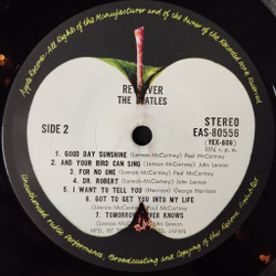 Винтажная виниловая пластинка LP The Beatles Revolver (Japan 1976) (No Obi) Eleanor Rigby