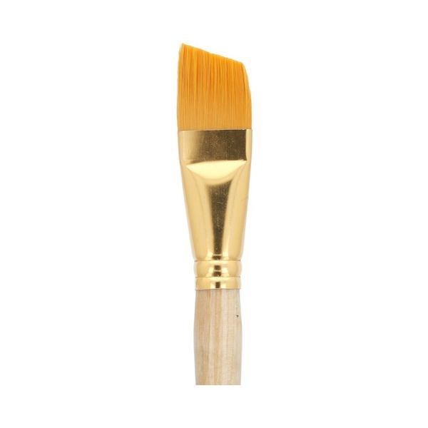 Кисть синтетика плоская со скосом №26, 5 шт, короткая ручка, Mr.Painter SBA 206-26