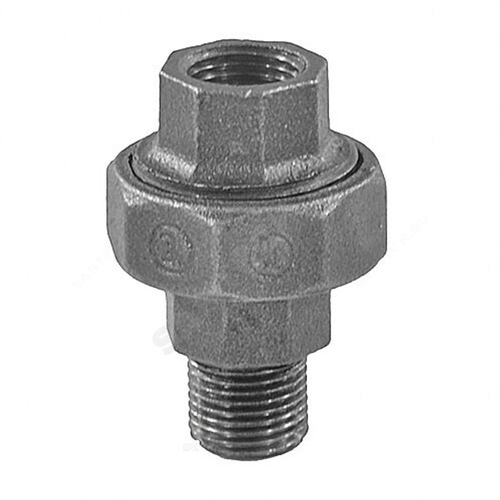 Соединитель прямой американка чугун Ду 40 (1 1/2") ВР/НР Fittex PLUS