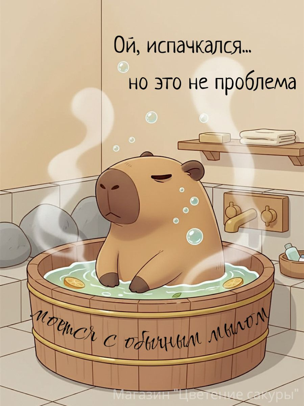 Брелок на сумку и ключи Капибара с рюкзачком, милая игрушка из ПВХ, с силиконовым браслетом и карабином