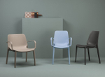 Кресло пластиковое Scab Design Ginevra Lounge, тортора