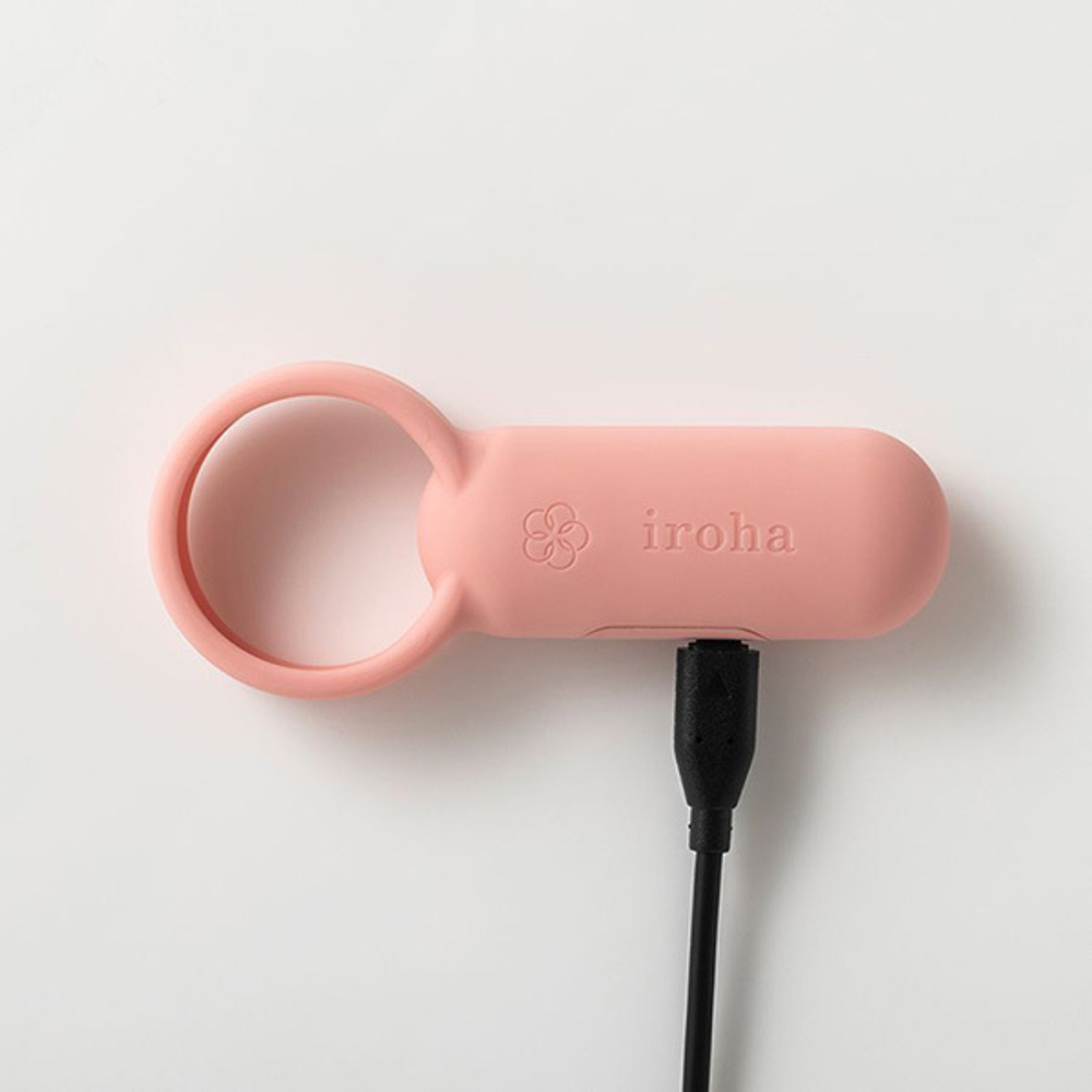Коралловое эрекционное кольцо Iroha SVR Coral Pink TSV-009