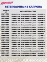 Сетеполотно капрон 210den/3, яч. 45 мм, высота 1,8 м кукла