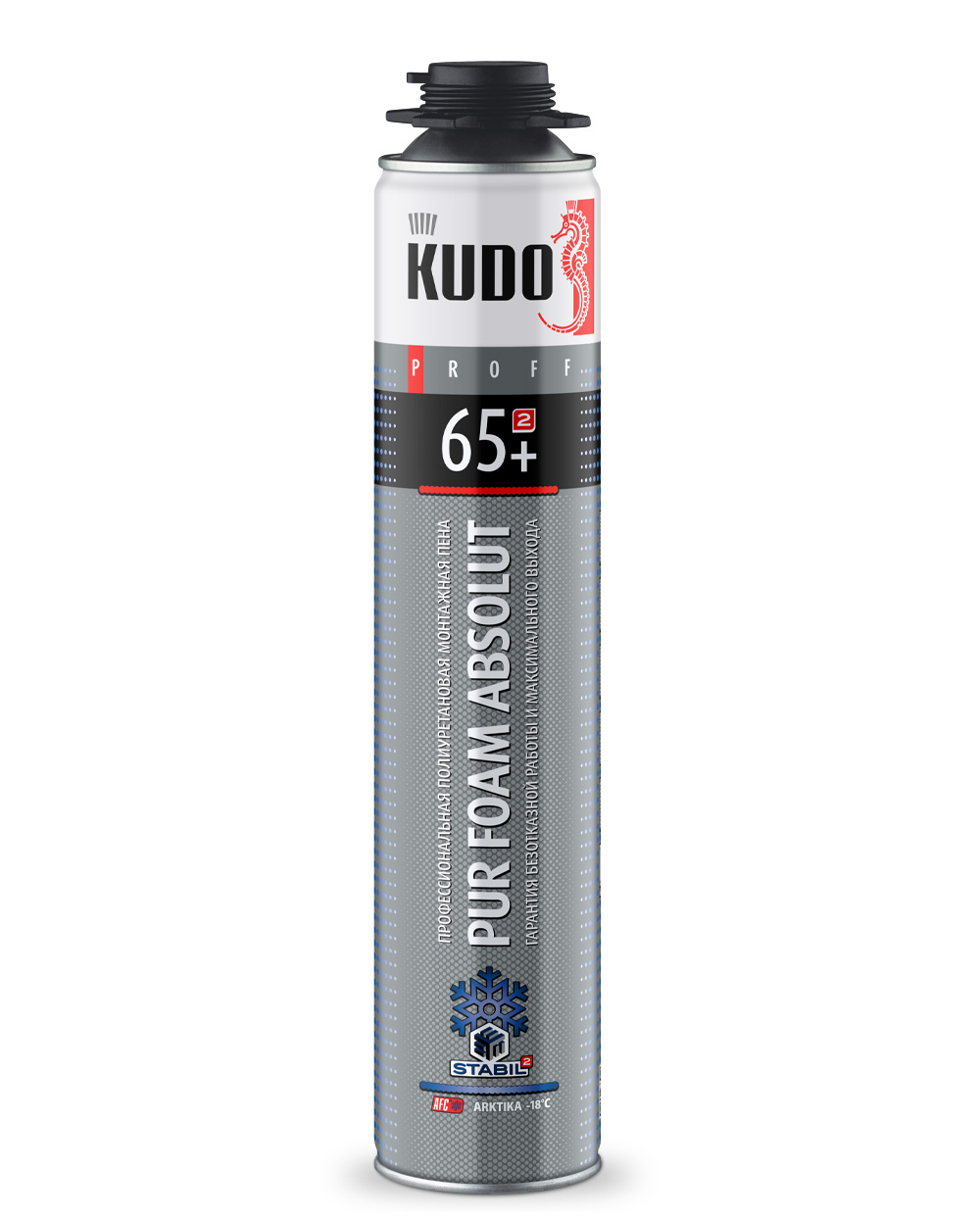 KUDO PROFF Пена монтажная проф. 65+ зимняя ARKTIKA до -18°С (KUPP10W65+)