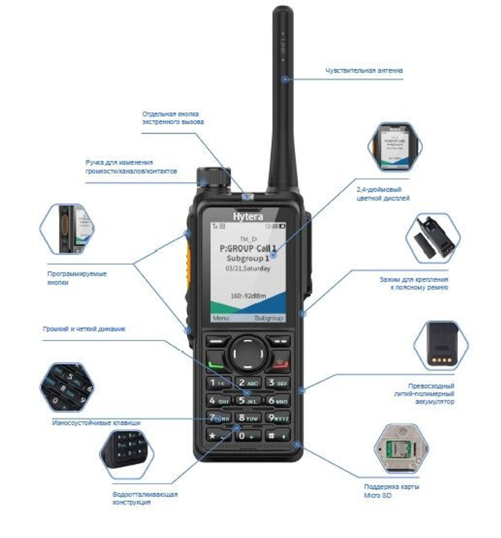 Цифровая Рация Hytera HP785 VHF DMR