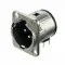 Neutrik NC3MD-H панельный разъем XLR male серии D, горизонт. установка на ПП
