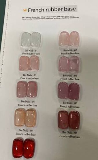 BeeNails 01, French rubber base