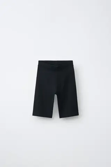 ZARA ОДНОТОННЫЕ ВЕЛОСИПЕДКИ, ЧЕРНЫЙ