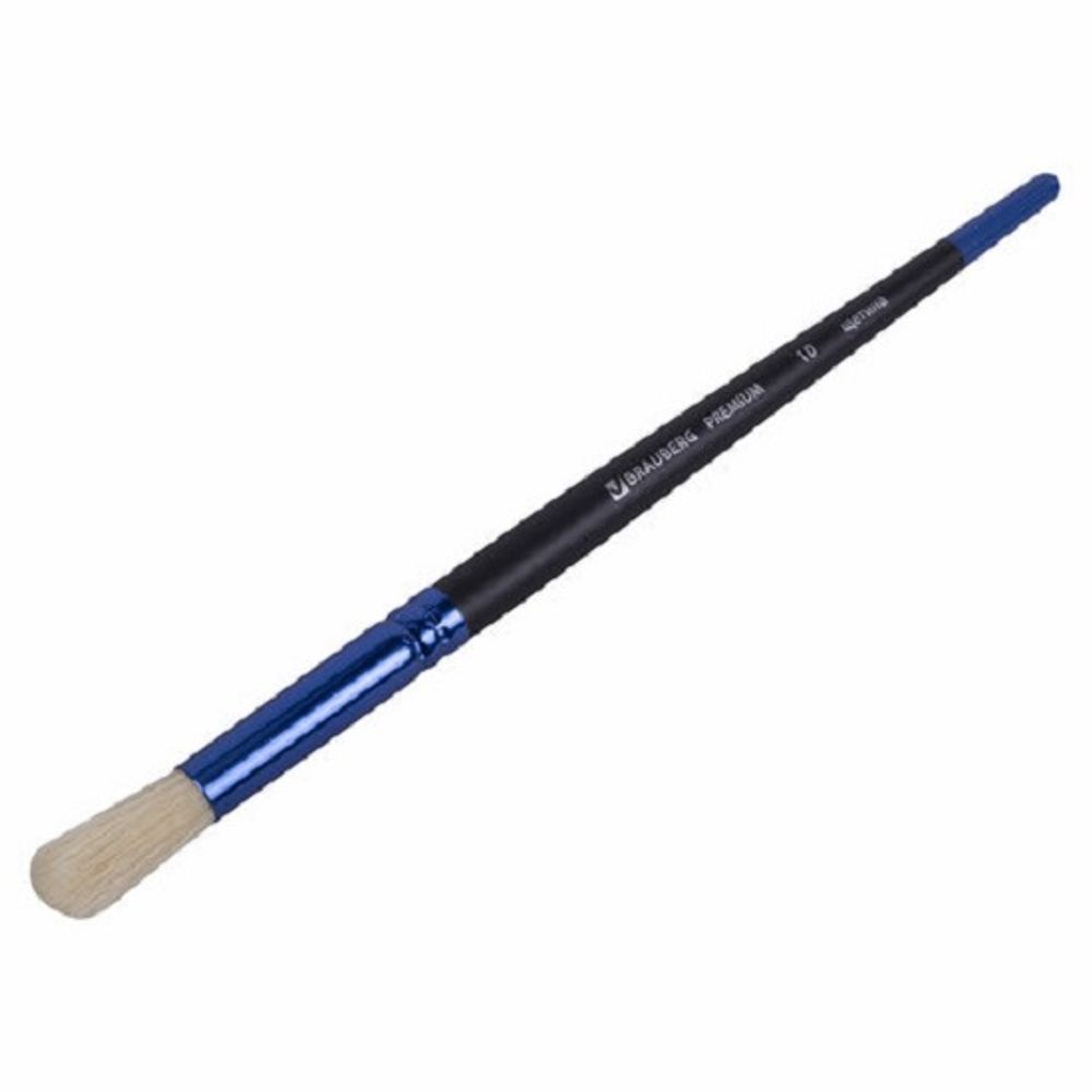 Кисть щетина №10 круглая, Brauberg Premium