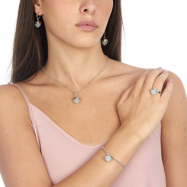 Серьги Boccadamo Caleida Blue XOR523A BL/S агатом (сапфирином)