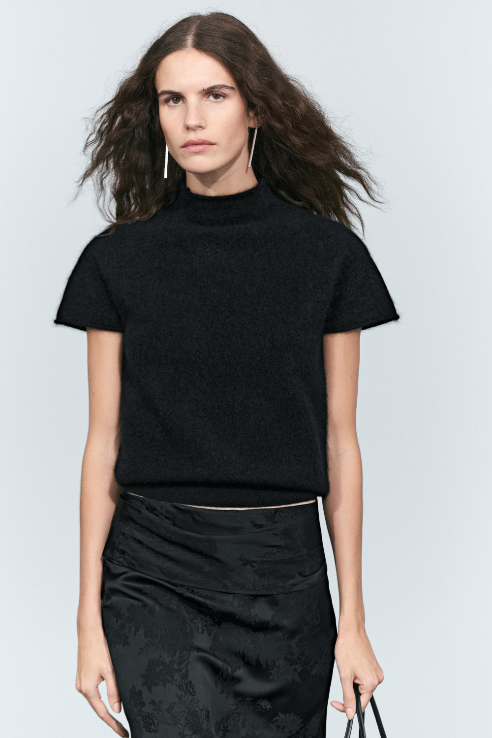 Massimo Dutti Трикотажный джемпер, черный