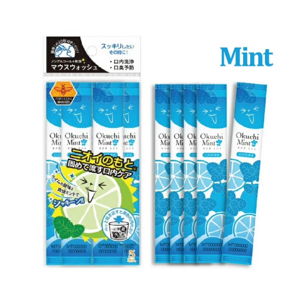 Okuchi Mint | Ополаскиватель для рта | 5 × 11 мл