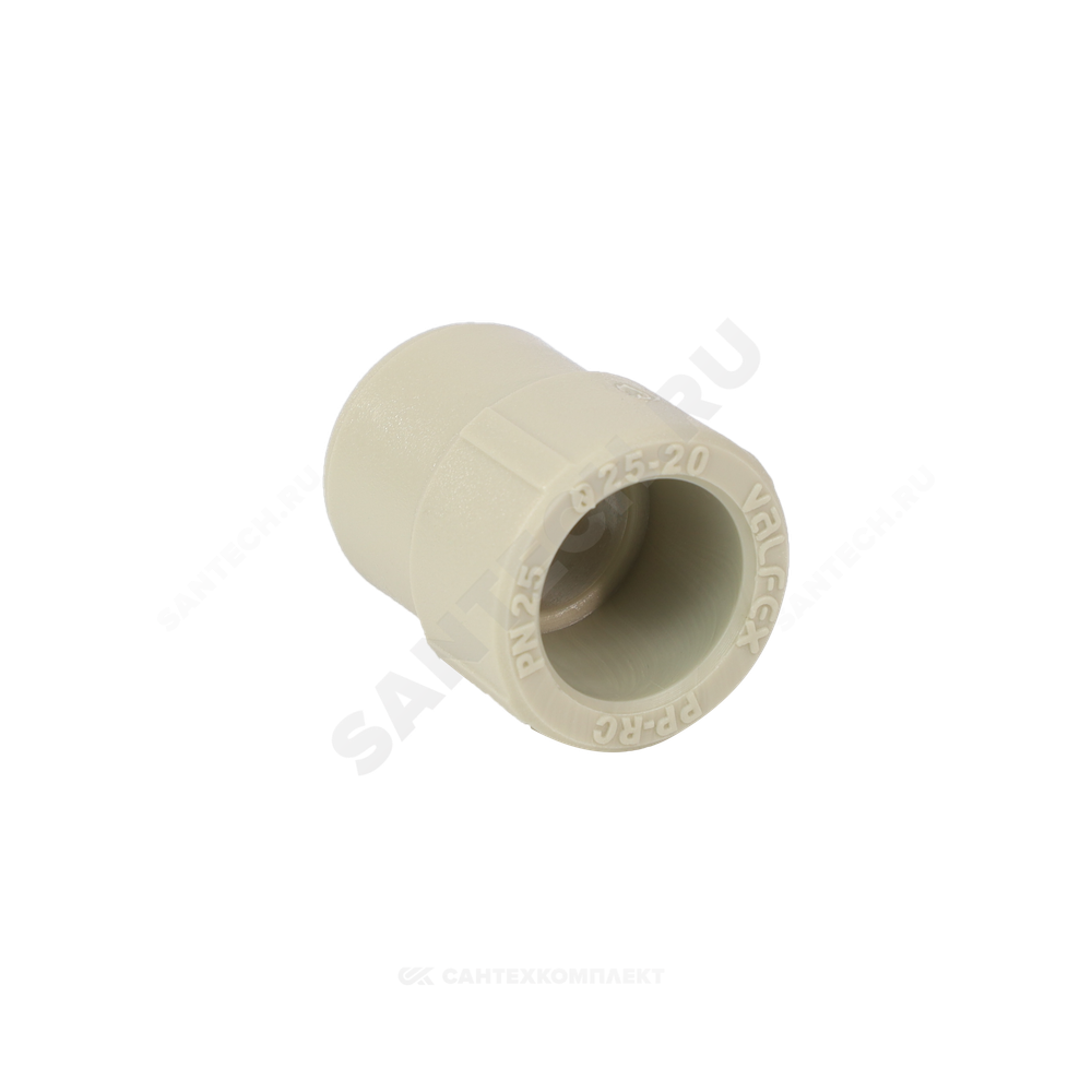 Муфта PP-R переходная серая Дн 32х20 внутр/наруж пайка VALFEX 10003220Г