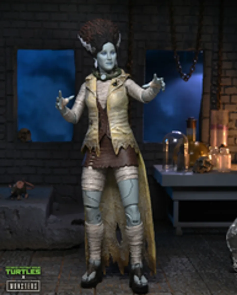 Фигурка NECA Universal Monsters x Teenage Mutant Ninja Turtles: Ultimate April as Bride of Frankenstein