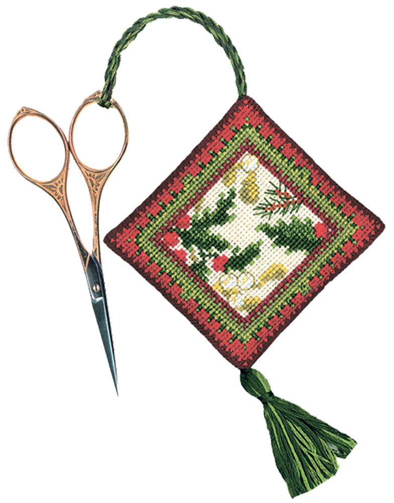 Набор для вышивания нитками Le Bonheur des Dames, аксессуар для ножниц Porte Ciseaux Hiver (Зима), 7х8 см