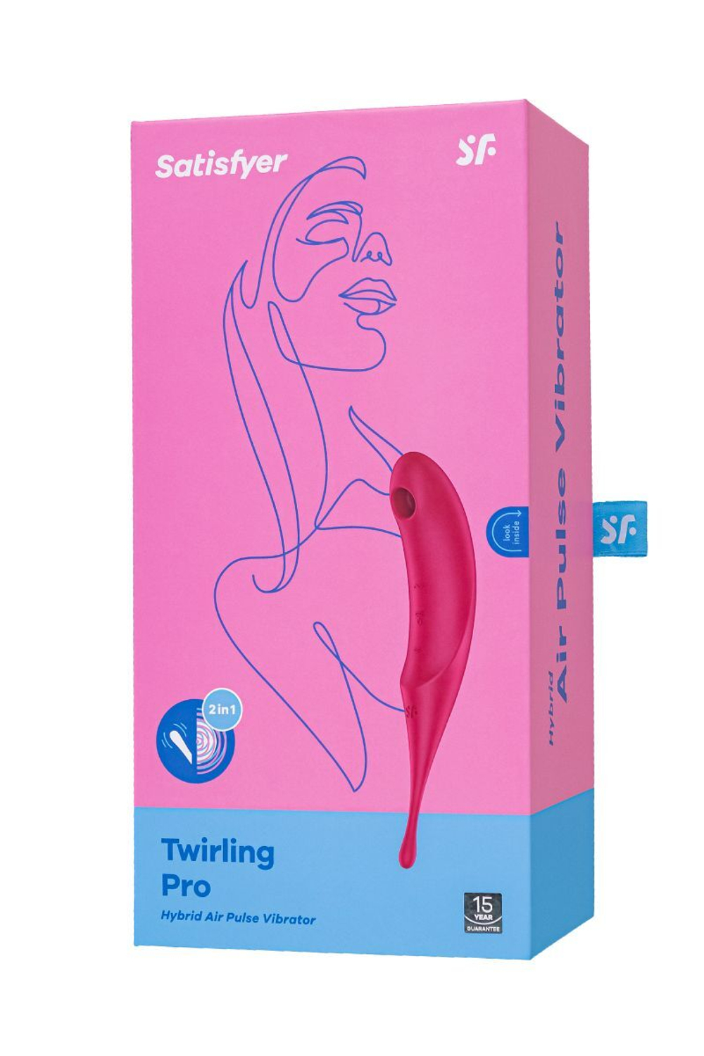 Красный вакуум-волновой стимулятор клитора Satisfyer Twirling Pro (Цвет: красный)