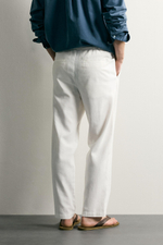 БРЮКИ RELAXED FIT ИЗ ХЛОПКА И ЛЬНА — ZARA · 4470/460