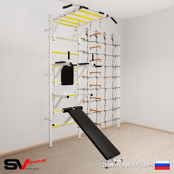 Шведская стенка Sv Sport 5620 (Турник рукоход/Брусья/Стойка/Скамья/Лестница/Канатный лаз)
