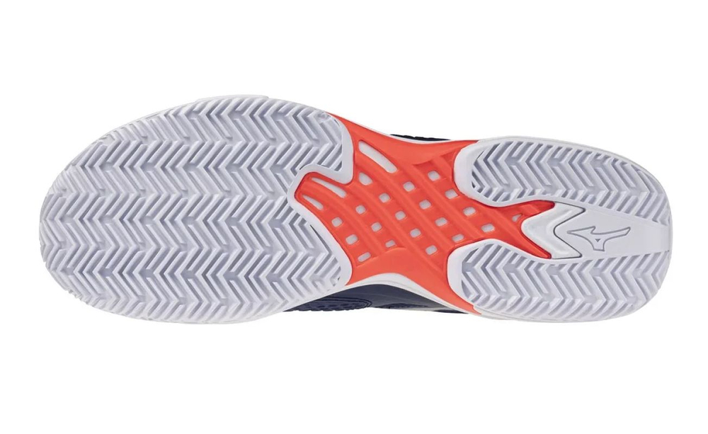 Мужские теннисные кроссовки Mizuno Wave Exceed Tour 7 CC - beacon blue/white/lava orange