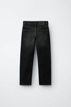 ZARA ДЖИНСЫ STRAIGHT-LEG, ЧЕРНЫЙ