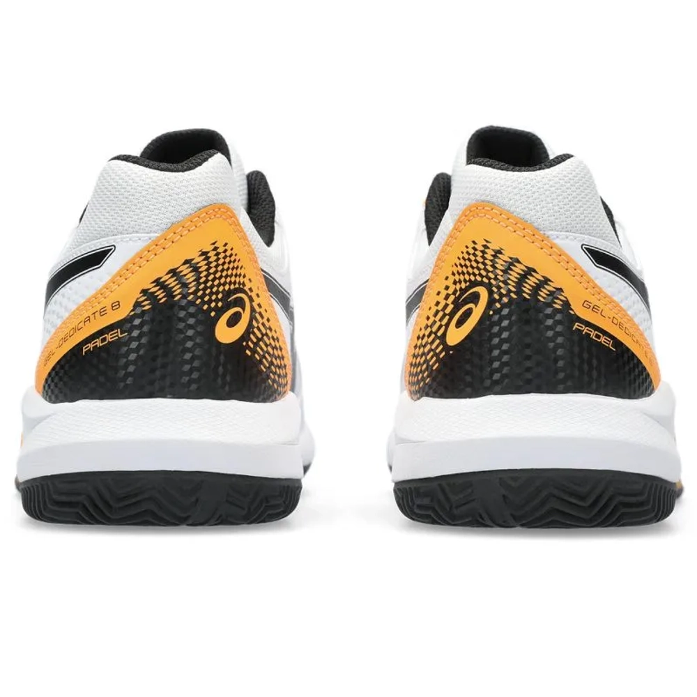 Мужские кросовки для Padel Asics Gel-Dedicate 8 Padel - white/orange pop
