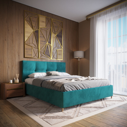 Двуспальная кровать с настилом Оптима, 180х195