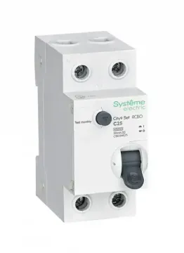 Дифференциальный автомат (АВДТ) Systeme Electric City9 Set 1P+N С25А 4.5kA 30мА Тип-AС