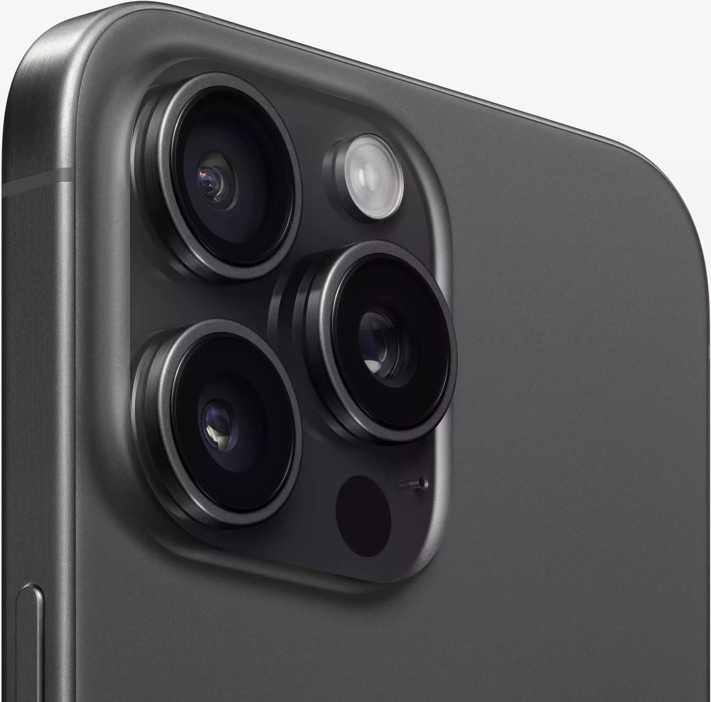 iPhone 15 Pro 128 ГБ, Dual: nano SIM + eSIM, чёрный титан