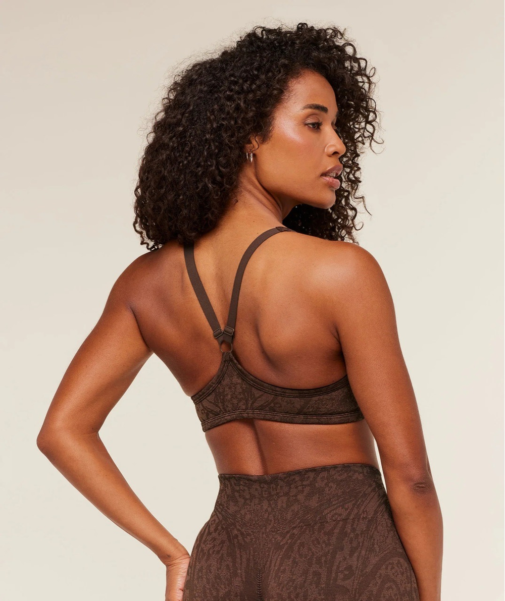 Топ GYMSHARK Adapt Animal Sports Bra Brown