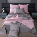 КПБ на резинке Сатин Velvet Premium с Одеялом VPR001, Евро, 4 наволочки, простынь 180*200*25
