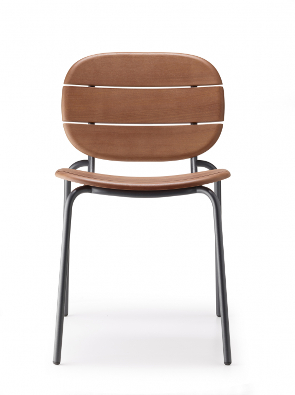 Стул деревянный Scab Design Si-Si Wood, антрацит, красное дерево