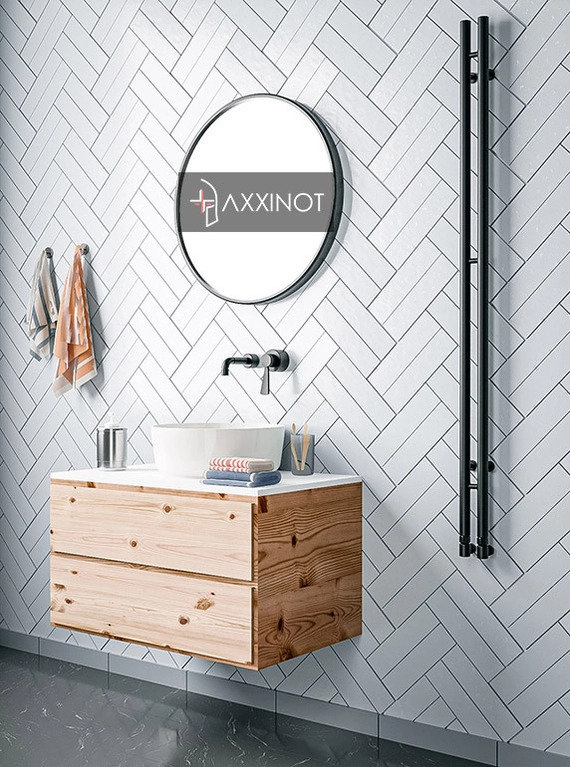 Axxinot Ture 2 - узкий водяной дизайн полотенцесушитель из нержавеющей стали