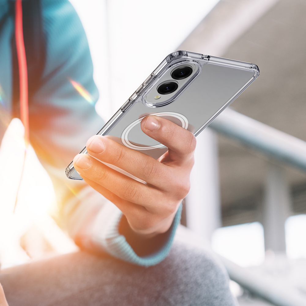 Защитный прозрачный чехол с MagSafe для Samsung Galaxy S25 Edge, серия Clin Mag Series от Dux Ducis