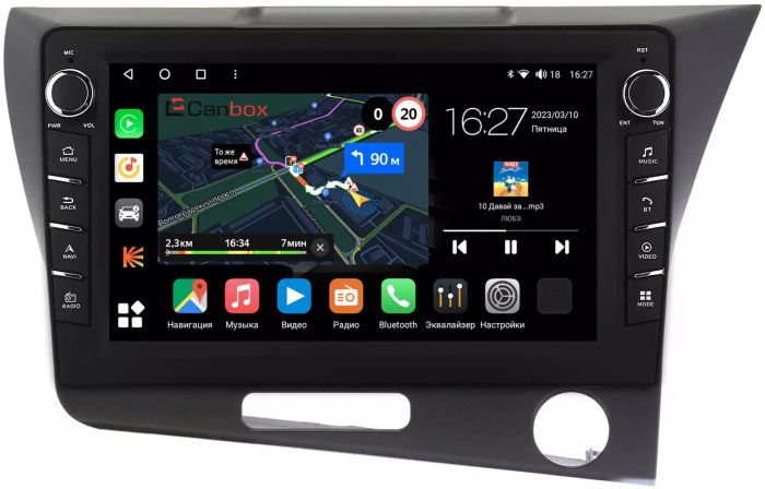 Магнитола для Honda CR-Z 2010-2016 (правый руль) - Canbox 9305 Android 10, Быстрая, CarPlay, 4G SIM-слот