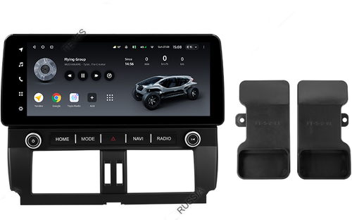 Магнитола для Toyota Land Cruiser Prado 150 2013-2017 - Teyes LUX ONE монитор 12.3" 2K QLED на Android 10, Быстрая, CarPlay, 4G SIM-слот