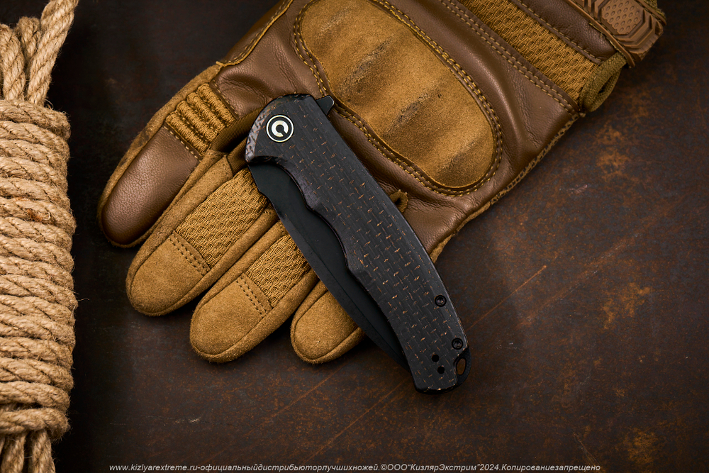 Нож Civivi Praxis C803G сталь 9Cr18MoV BlackWash рукоять Black Coarse Micarta