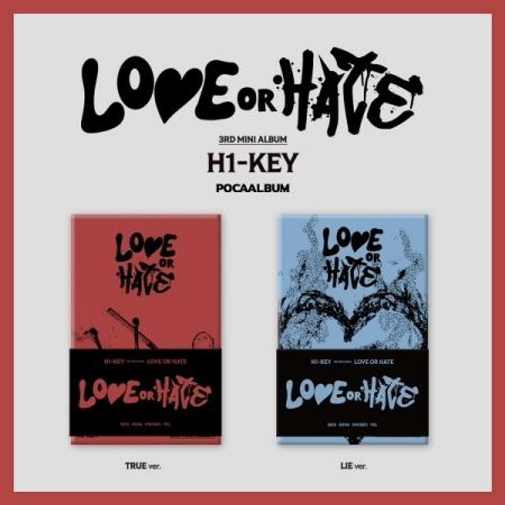 Альбом H1-KEY - LOVE OR HATE 3rd Mini Album POCAALBUM RANDOM Version