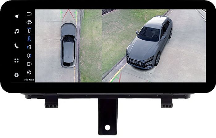 Магнитола для Audi Q3 2011-2019 - Teyes LUX ONE 360 монитор 12.3" 2K QLED на Android 10, Быстрая, CarPlay, 4G SIM-слот, 4 камеры в комплекте