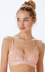 Бюстгальтер с мягкой чашкой Botanical Lace (Размер: 34C) (Цвет: серый)