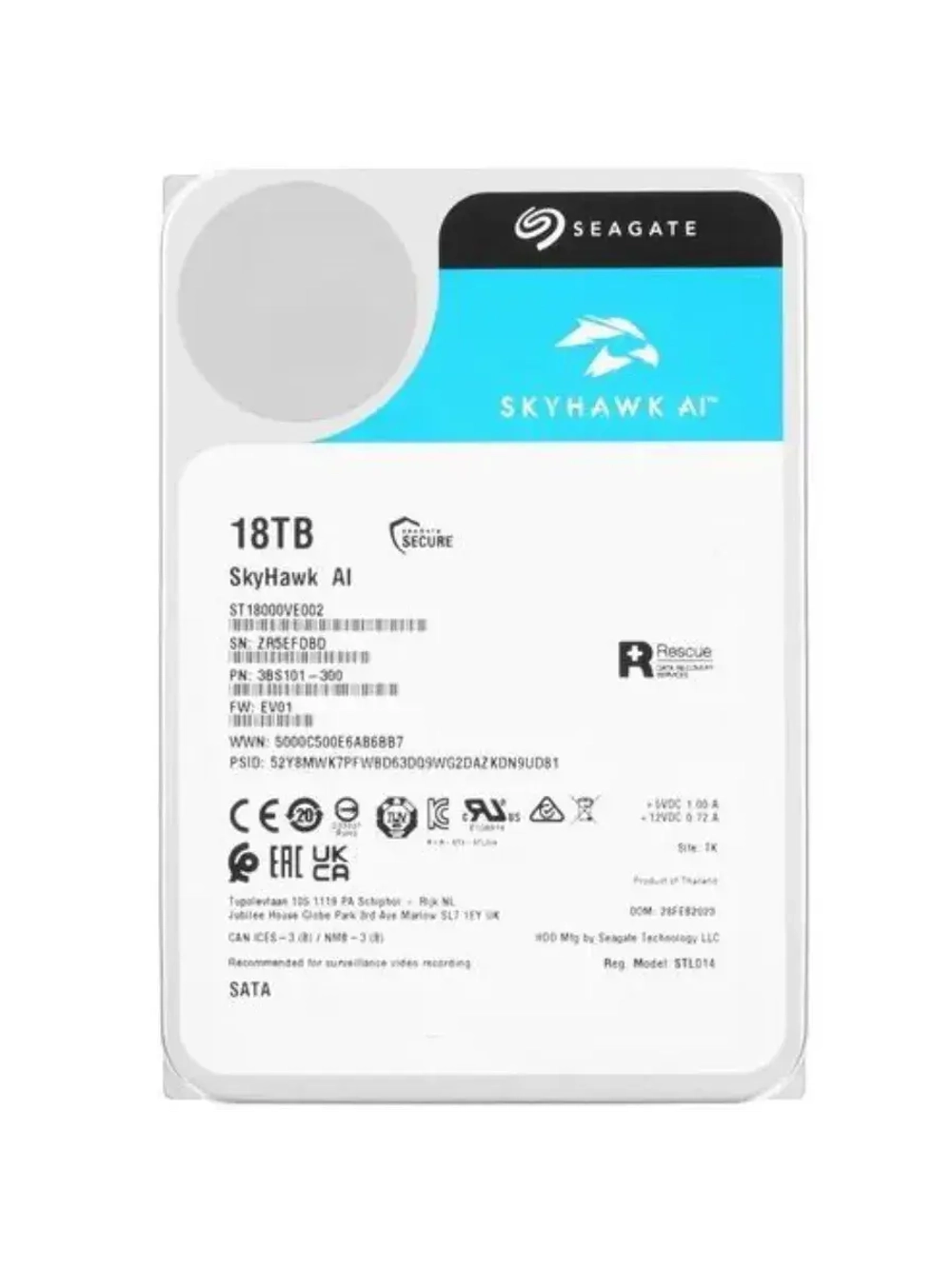 3.5" 18 ТБ Жетский диск SkyHawk AI ST18000VE002