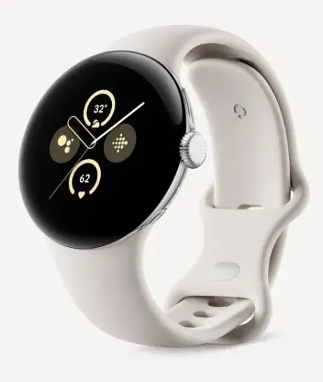 Умные часы Google Pixel Watch 2 Silver Case/Porcelain Active Band
