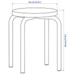 Табурет IKEA DOMSTEN, Оранжевый