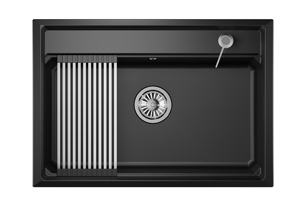 Кухонная мойка GRANULA Kitchen Space (7301, ШВАРЦ)