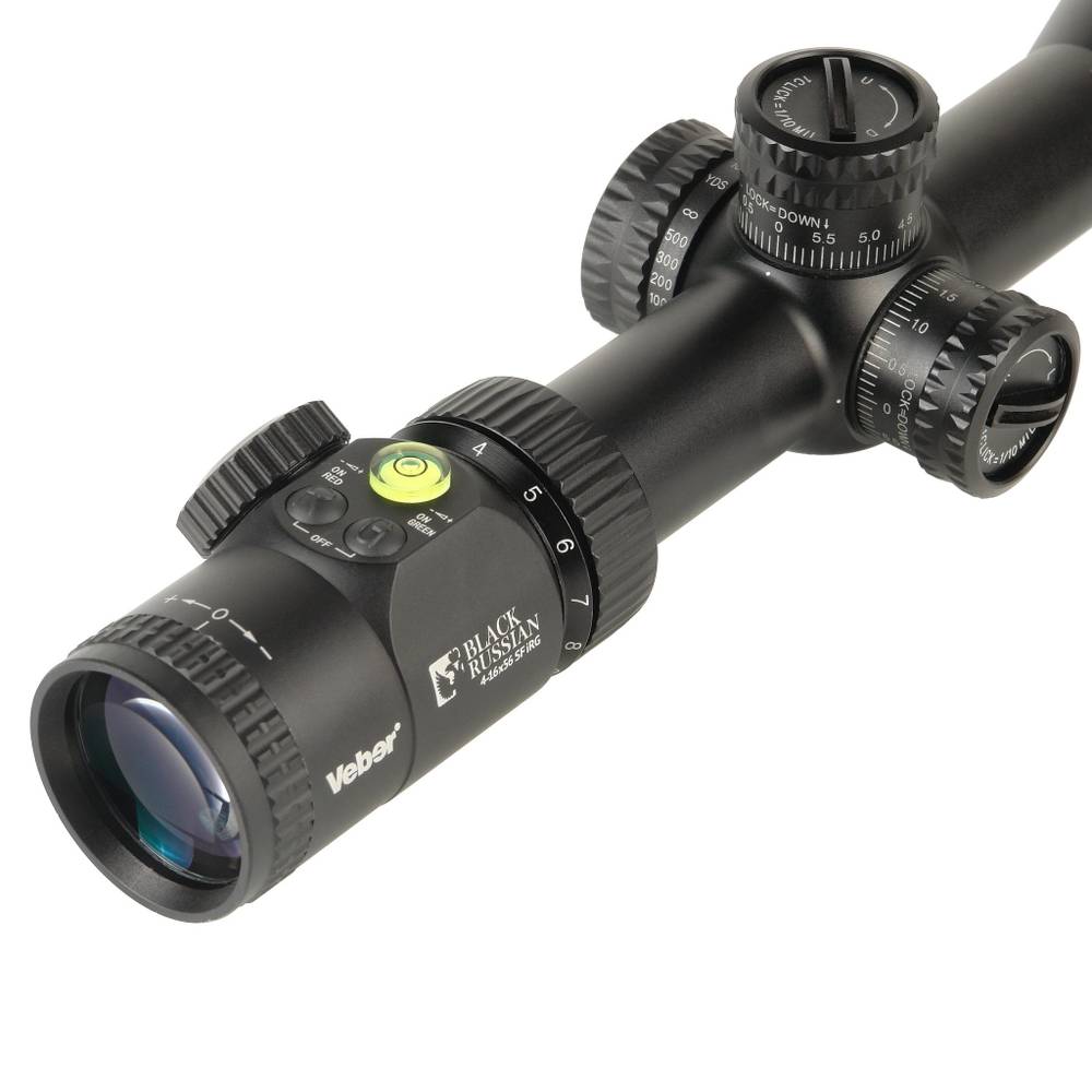 Оптический прицел Veber Black Russian 4-16x56 SF ( Сетка Mil-Dot / с подсветкой )