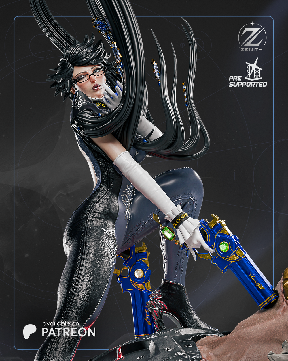 Байонетта — Umbra Witch в эпичной боевой стойке Bayonetta Фигурка