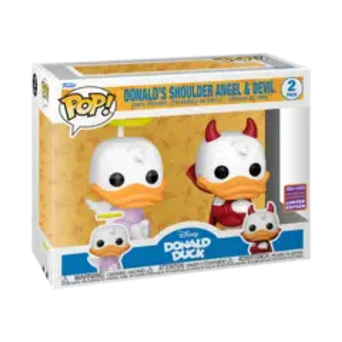 Funko POP! Disney: Donald Duck. Donalsd's Shoulder Angel & Devil  (Funkon 2022 Exc) (2 pack)