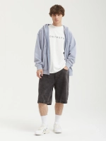 Шорты Октябрь Og Logo Baggy "Black Stone Washed"