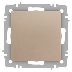 Кнопка Intro Accent 6-109-04 10А-250В IP20 СУ AL/CU шампань | Intro