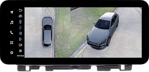 Магнитола для KIA Optima 4 2016-2020 (рамка 10) - Teyes LUX ONE 360 монитор 12.3" 2K QLED на Android 10, Быстрая, CarPlay, 4G SIM-слот, 4 камеры в комплекте